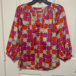 Trina Turk Cornelia Printed Blouse Top
